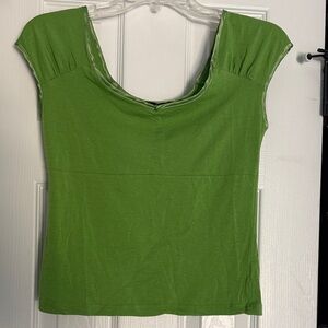 Daisy Fuentes Vibrant Green Blouse
